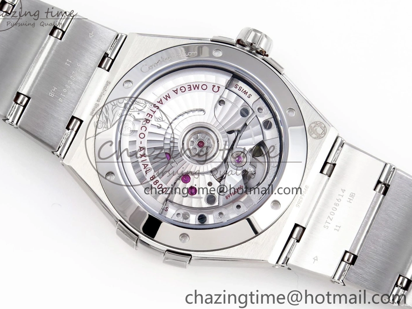 0208 Snug Constellation 39mm SS ASWF 1:1 Best Edition Black Dial on SS Bracelet A 7771